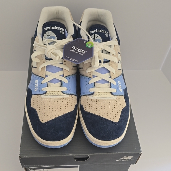 New Balance Other - New Balance 550 in Navy, Beige & Light Blue